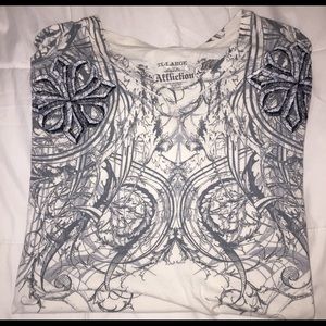 Men's Affliction fitted short sleeve tee